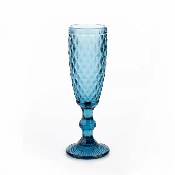 Poháre na na šampanské, set 4 ks, 150 ml, farebné, retro, VERITAS TYP 4