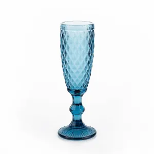 Poháre na na šampanské, set 4 ks, 150 ml, farebné, retro, VERITAS TYP 4