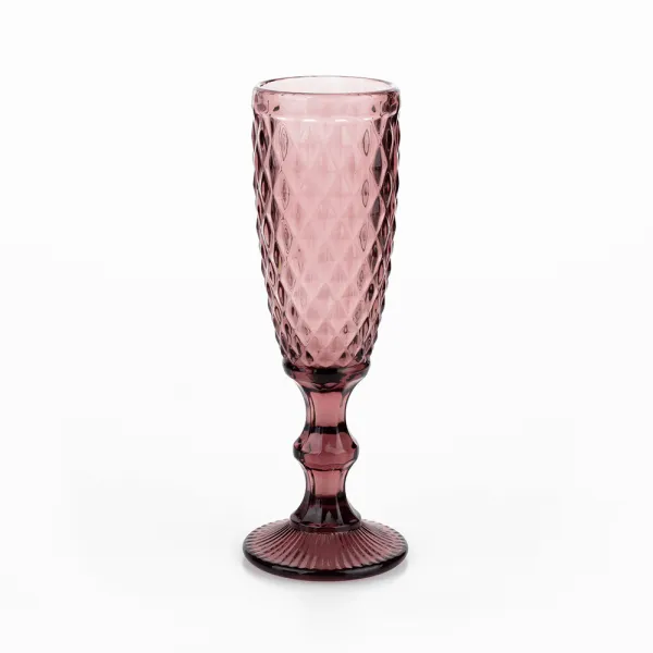 Poháre na na šampanské, set 4 ks, 150 ml, farebné, retro, VERITAS TYP 4