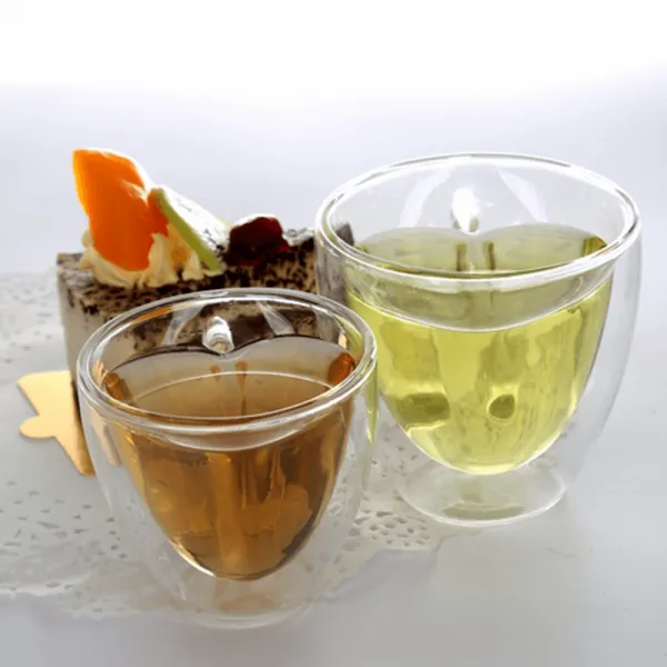 Termo poháre, set 2 ks, šálka Heart s podšálkami, v tvare srdca, 150 ml, HOTCOOL TYP 5