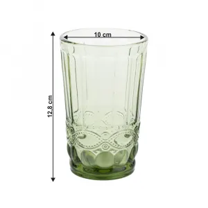 Poháre na vodu, set 4 ks, 350 ml, farebné vintage, SAVOY TYP 1