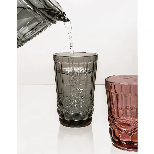 Poháre na vodu, set 4 ks, 350 ml, farebné vintage, SAVOY TYP 1