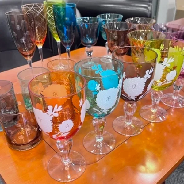 Poháre na vodu, set 6 ks, 390 ml, mix farieb, GAIRA TYP 4