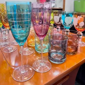 Poháre na vodu, set 6 ks, 390 ml, mix farieb, GAIRA TYP 4