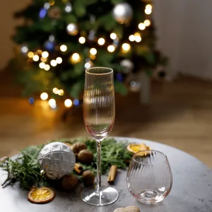 Poháre na vodu, set 6 ks, 350 ml, ružová, CELESTE TYP 2