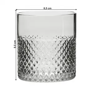 Poháre na whisky/vodu, set 6 ks, 200 ml, dymové sklo, AVEIRO TYP 1