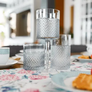 Poháre na víno, set 6 ks, 410 ml, dymové sklo, AVEIRO TYP 2