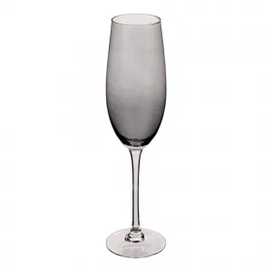 Poháre na šampanské, set 6 ks, 280 ml, dymová svetlosivá, LILO TYP 2