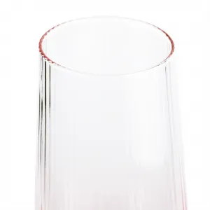 Poháre na šampanské, set 6 ks, 280 ml, ružová, CELESTE TYP 1