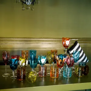 Poháre na vodu, set 6 ks, 390 ml, mix farieb, GAIRA TYP 4