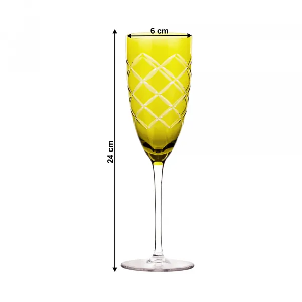 Poháre na šampanské, set 6 ks, 300 ml, mix farieb, GAIRA TYP 3