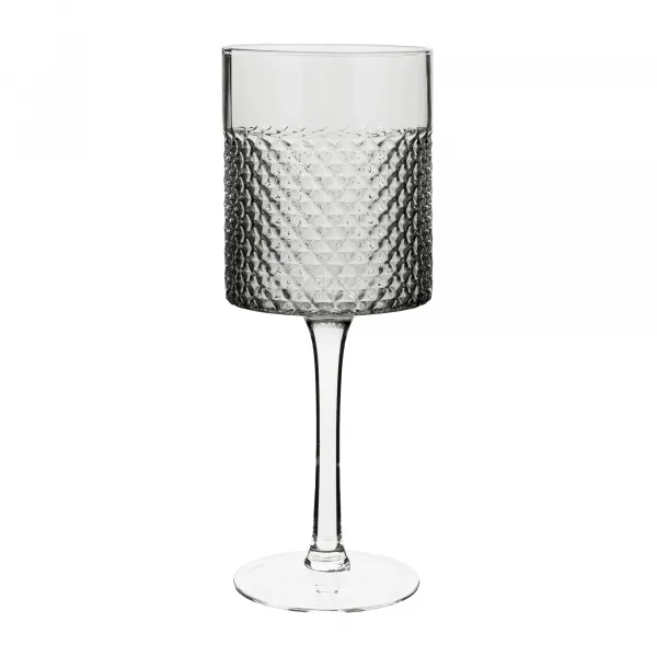 Poháre na víno, set 6 ks, 410 ml, dymové sklo, AVEIRO TYP 2