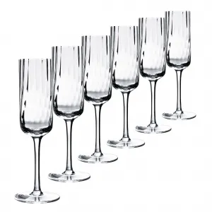 Poháre na šampanské, set 6 ks, 220 ml, číra, GRANITY TYP 1