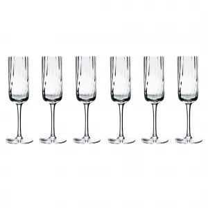 Poháre na šampanské, set 6 ks, 220 ml, číra, GRANITY TYP 1