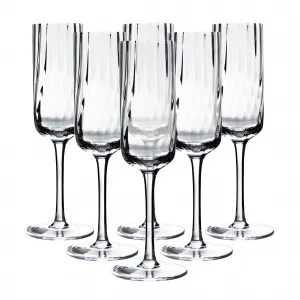 Poháre na šampanské, set 6 ks, 220 ml, číra, GRANITY TYP 1