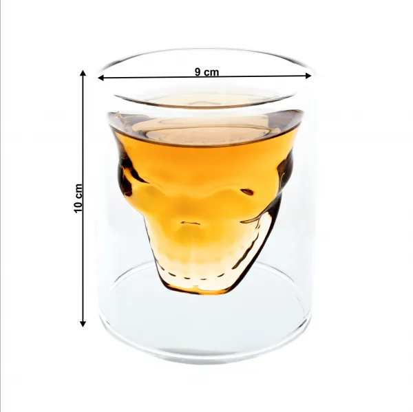 Termo poháre, set 2 ks, lebka, 250 ml, HOTCOOL TYP 8