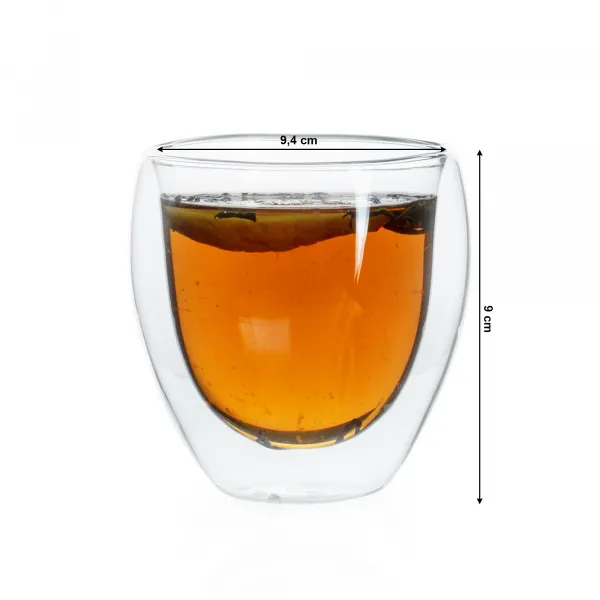 Termo poháre, set 4 ks, na vodu, 250 ml, HOTCOLD TYP 9