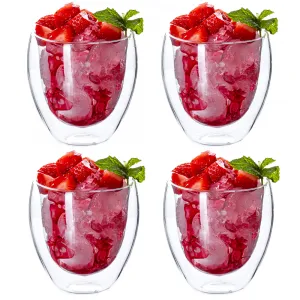 Termo poháre, set 4 ks, na vodu, 250 ml, HOTCOLD TYP 9