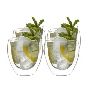Termo poháre, set 4 ks, na vodu, 250 ml, HOTCOLD TYP 9