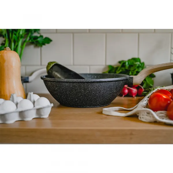 WOK panvica s pokrievkou, priemer 30 cm, KAROTE