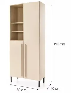 Meblar  Šatníková skriňa SERGIO SE3 | béžová