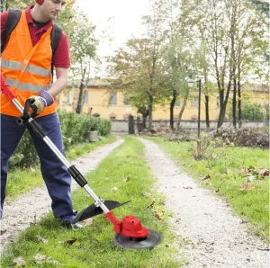 OneVan Skladacia super výkonná teleskopická bezuhlíková AKU kosačka / vyžínač aj na vysokú trávu s 36 000 otáčkami za minútu. Struna v cene Batéria: Bez batéria