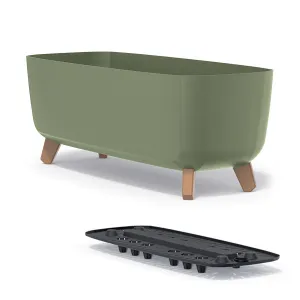 Prosperplast Květináč GRACIE X zemitě zelený, varianta 58 cm