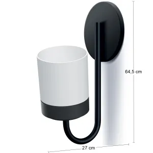Prosperplast Nástěnný květináč BLOOMIEXER bílý/černý, varianta ikbh600-s449