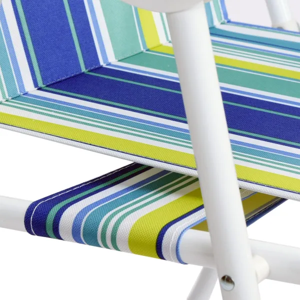 Skladacia turistická stolička Alan Marine Stripes