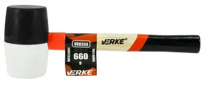 VERKE Gumové kladivo 660g drevená rukoväť
