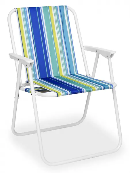 Skladacia turistická stolička Alan Marine Stripes