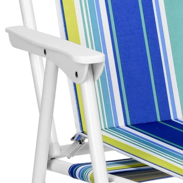 Skladacia turistická stolička Alan Marine Stripes