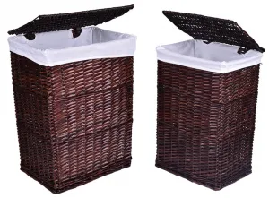 Prútený kôš hnedý 72 L