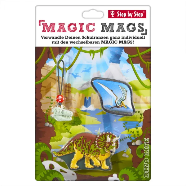 HAMA - Doplnkový set obrázkov MAGIC MAGS Dino Tres k aktovkám GRADE, SPACE, CLOUD, 2v1 a KID