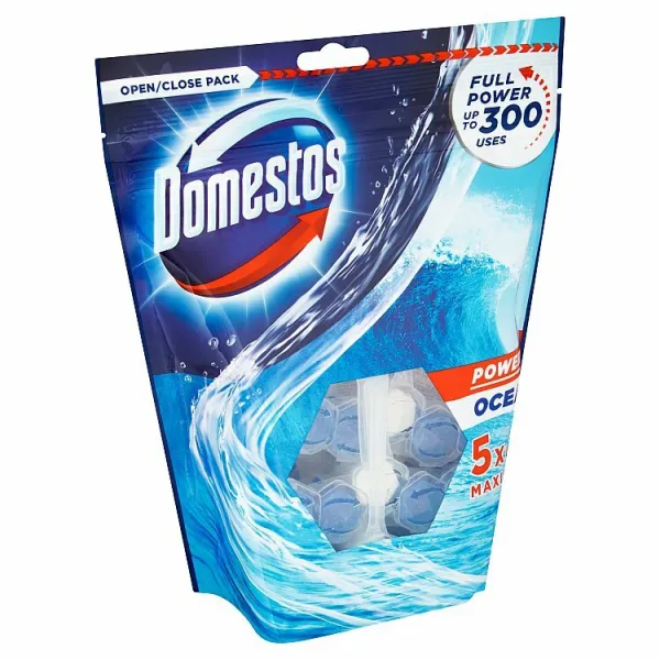 Domestos Power 5 Ocean tuhý WC blok 5 x 55 g