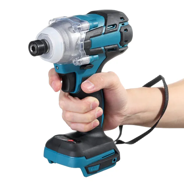 Drillpro bez uhlíkový razový uťahovač, skrutkovač 520Nm vhodný pre batériu MAKITA 18V Batéria: Bez batérie