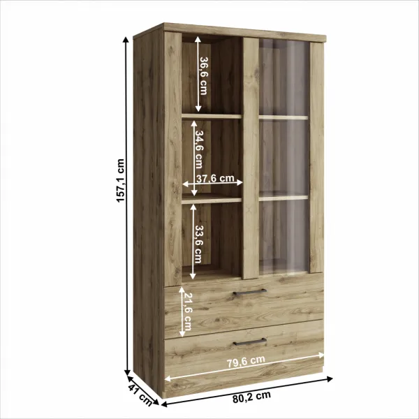 Vitrína DORSI 1W2S Tempo Kondela