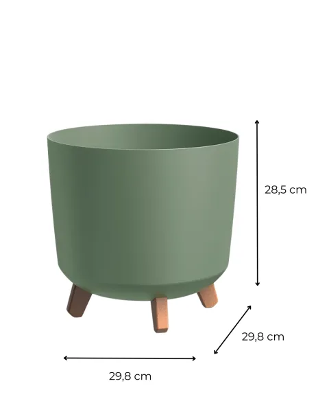 Prosperplast Kvetináč GRACIE TUBUS 29,8 cm zemito zelený