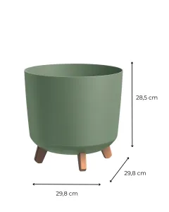 Prosperplast Kvetináč GRACIE TUBUS 29,8 cm zemito zelený