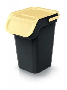 Prosperplast Sada 3 odpadkových košov KADDI s filtrom 3 x 25 L čierna