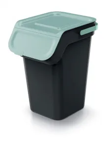 Prosperplast Sada 3 odpadkových košov KADDI s filtrom 3 x 25 L čierna