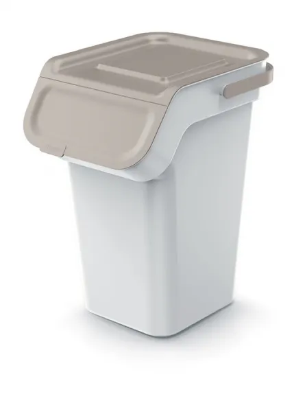 Prosperplast Sada 4 odpadkových košov KADDI s filtrom 4 x 25 L popolavo sivá