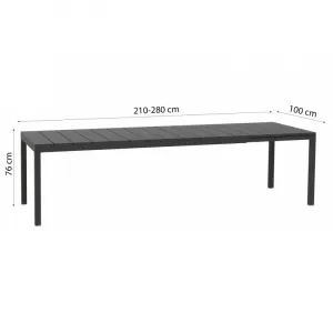 Rozkladací záhradný stôl Nardi Rio 210 Extensible biely
