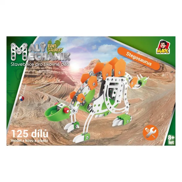 OEM Stavebnica Malý mechanik Dinosaurus stegosaurus 125 dílků