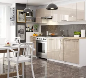 Ak furniture Kuchyňská skříňka Olivie S 60 cm 3S bílá/cappuccino