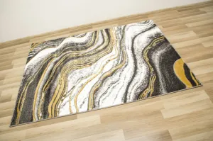Koberec Amelia B194B mramor, sivý / žltý