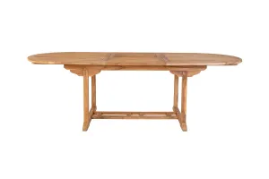 Norddan Dizajnový záhradný stôl Risha 180-240 cm teak