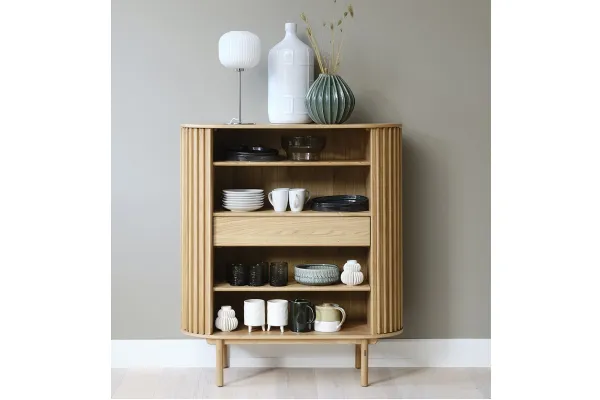 Furniria Dizajnová skrinka Wally 125 cm prírodný dub