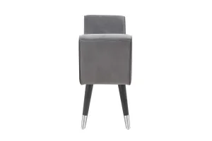 LuxD Dizajnová lavica Dafina 90 cm sivý zamat