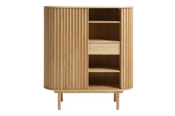 Furniria Dizajnová skrinka Wally 125 cm prírodný dub